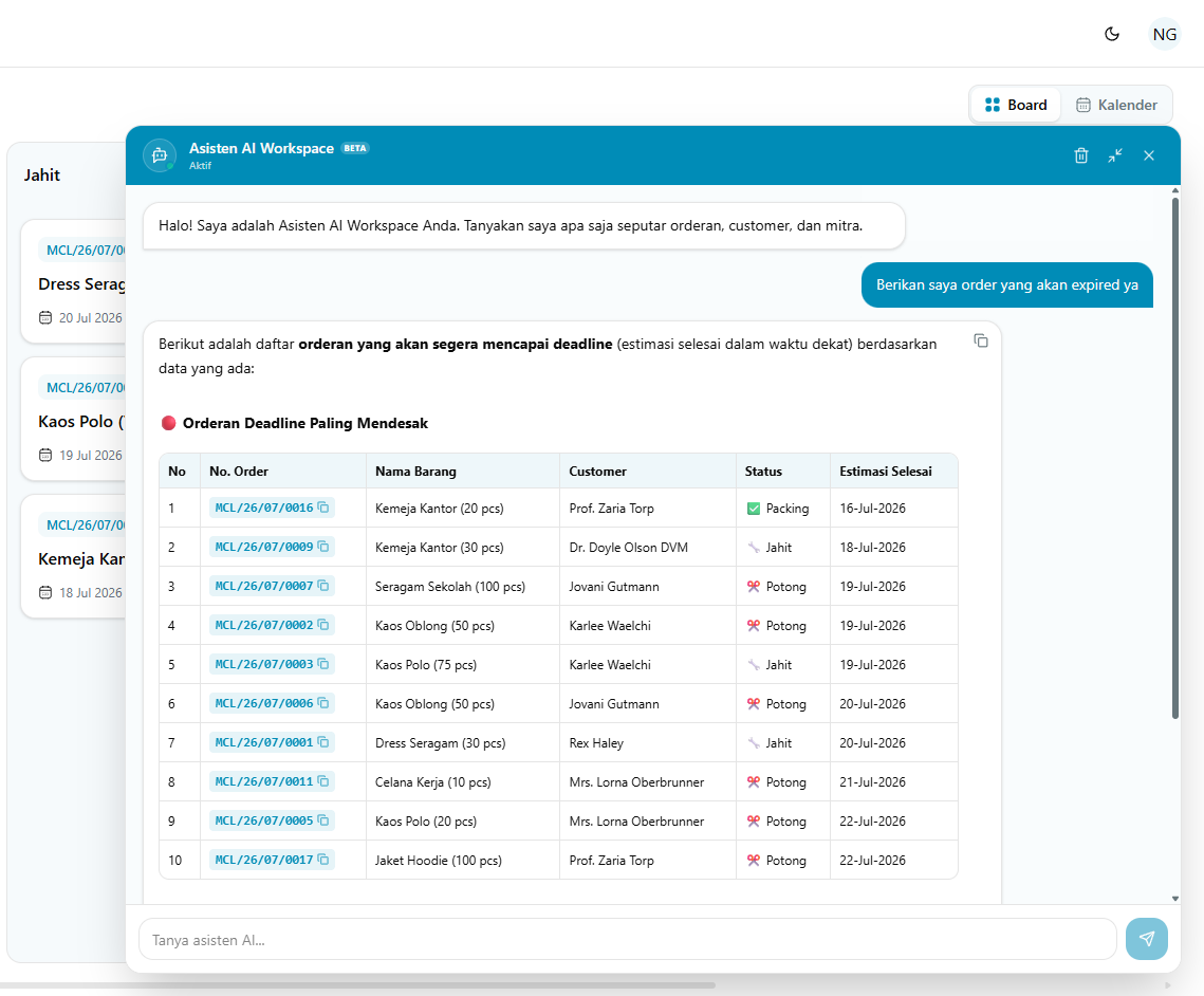 Asisten AI Admin